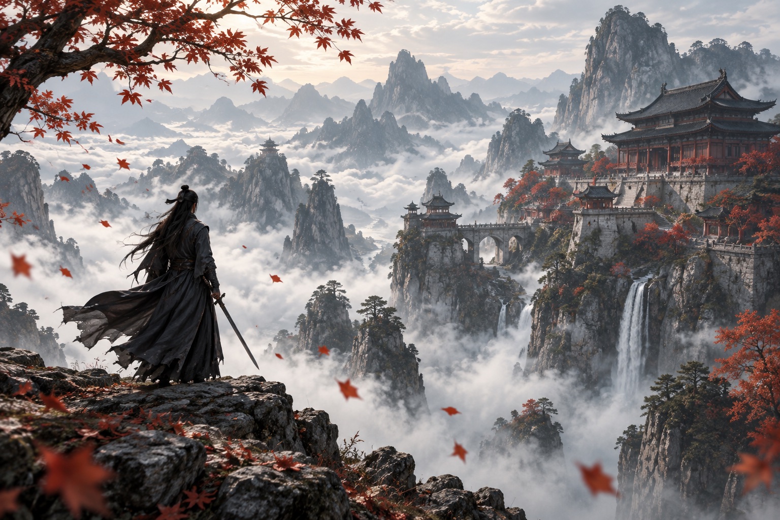由单人创作者制作的东方幻想影像